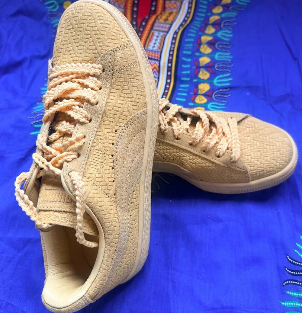Puma Suede Coda Echo Points Flaxen Sneakers Flaxen